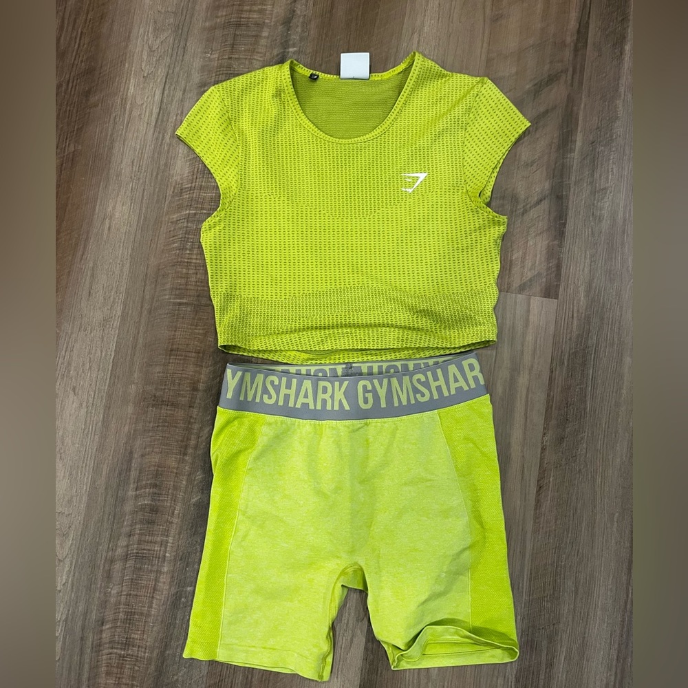 Lime green Gymshark set
